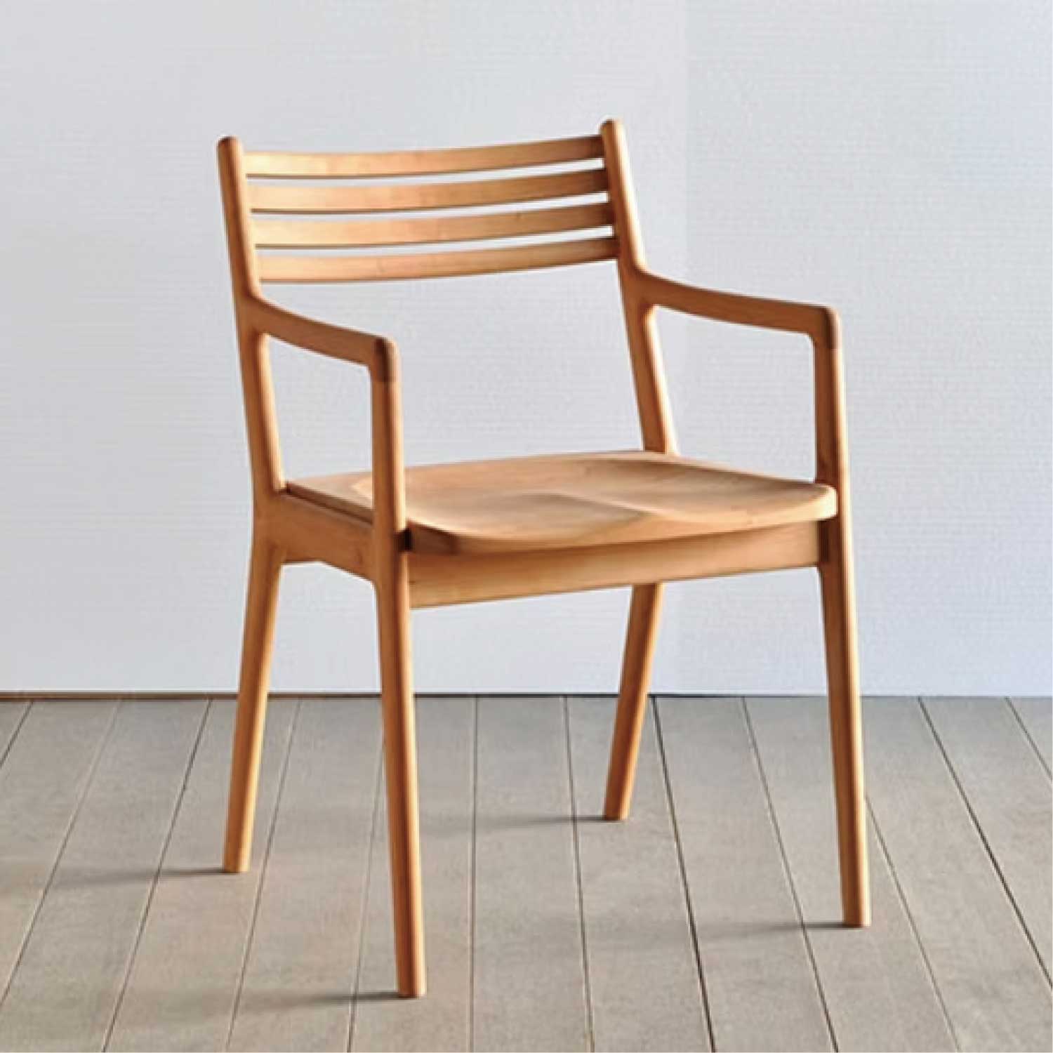 スリット アームチェア｜無垢座